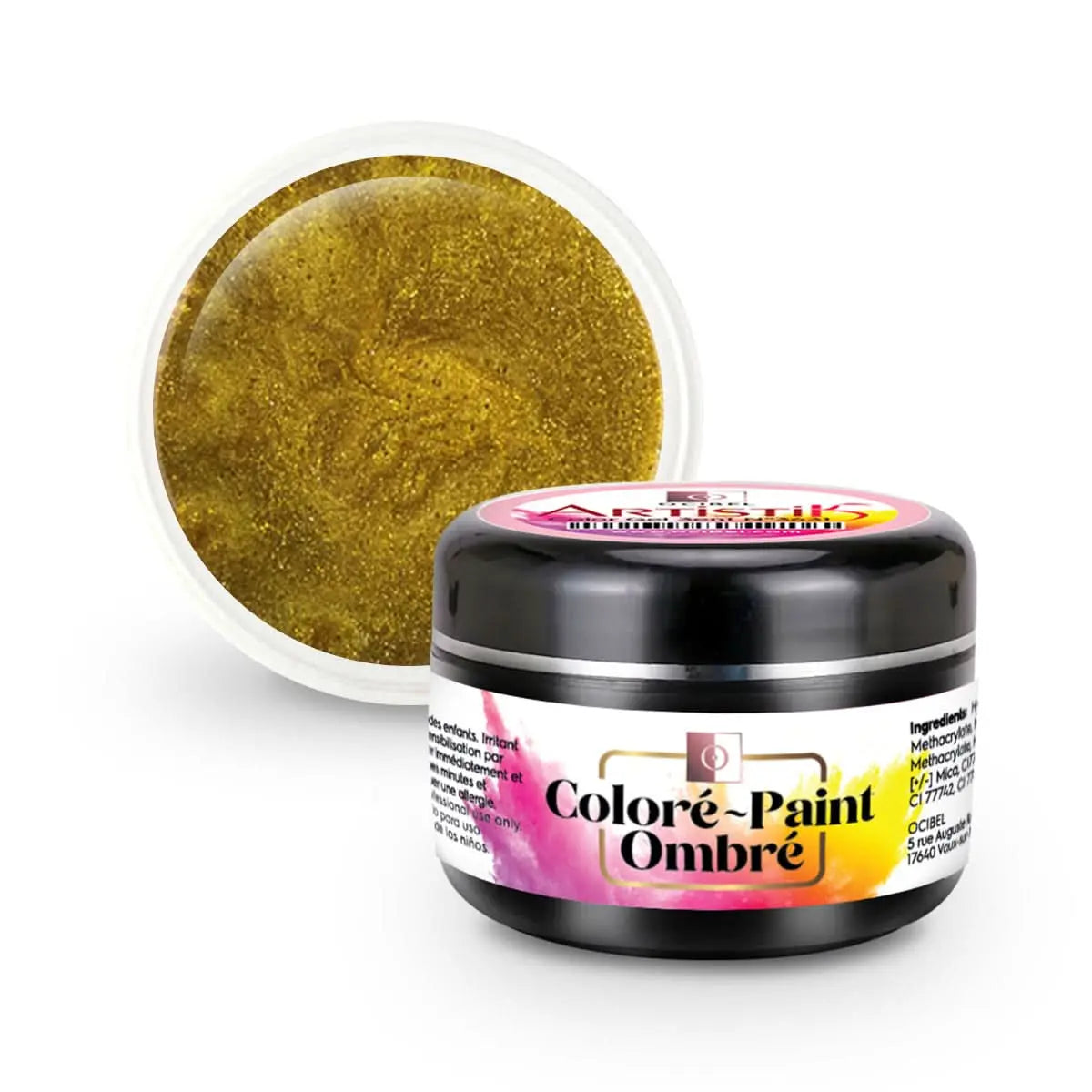 ArtistiK Color Gel 3en1 (couleur, ombré, paint) SANS HEMA / DI-HEMA UV / LED N°3643 - 5g OCIBEL