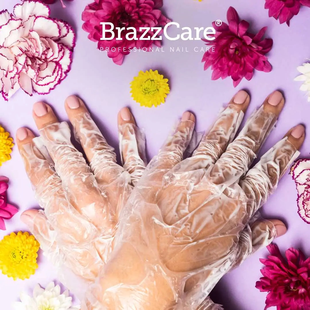 Carton 90 sachets BrazzCare BalbCare Gant Manucure Brésilienne inclus 1 Lime et Bâtonnet OCIBEL