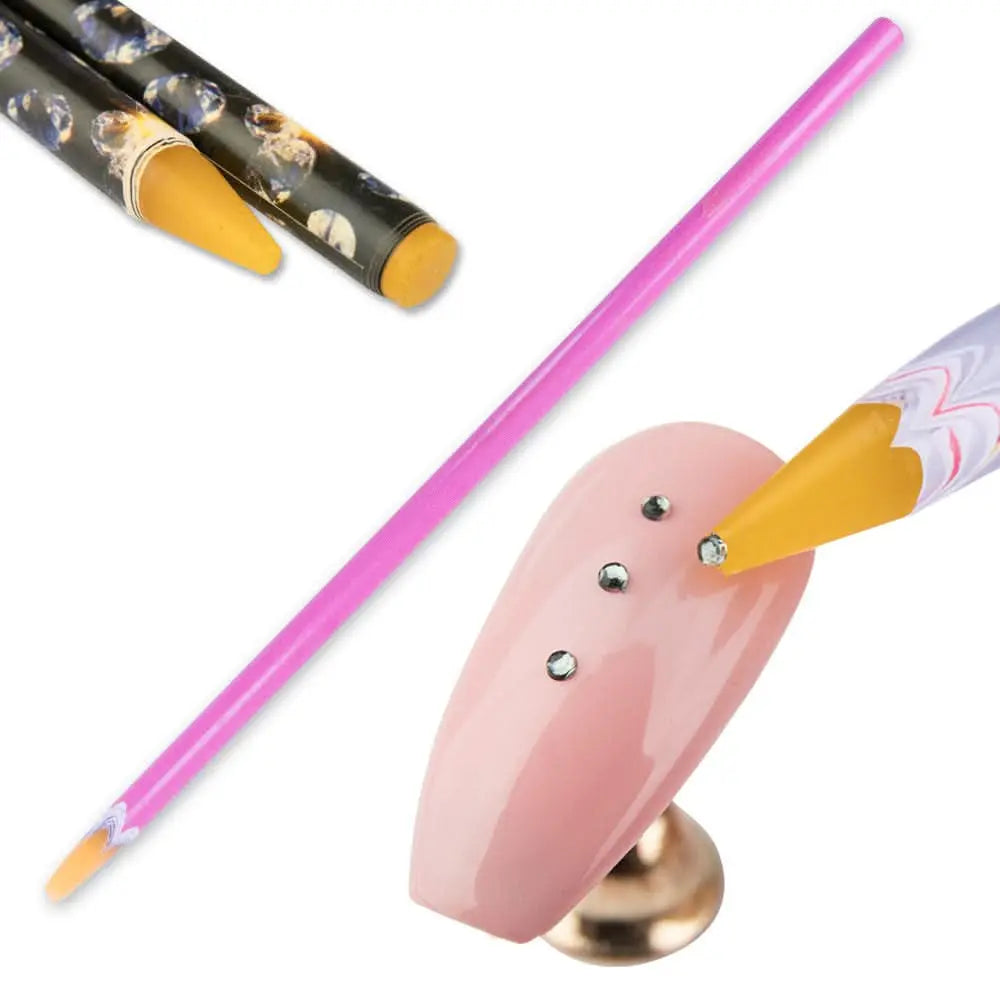 Crayon à cire de 22cm pour appliquer les décorations Nail Art  (Strass et décoration) OCIBEL