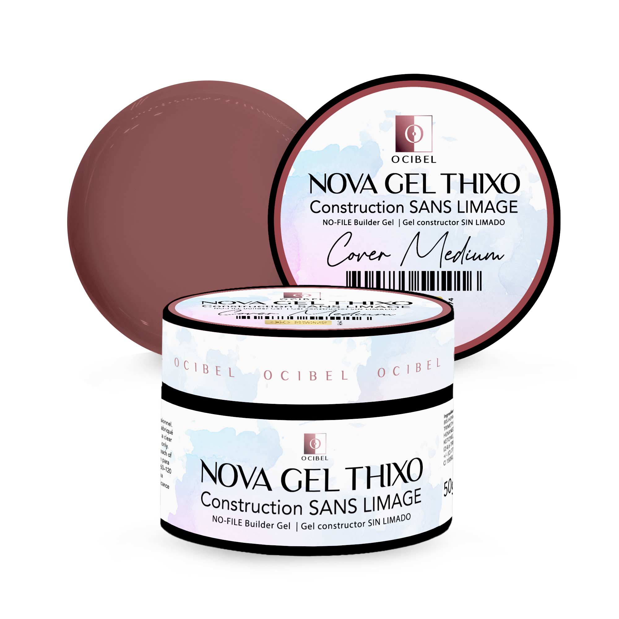Gel de Construction Thixo SANS LIMAGE 50g - Sans TPO & HEMA - Cover Medium OCIBEL