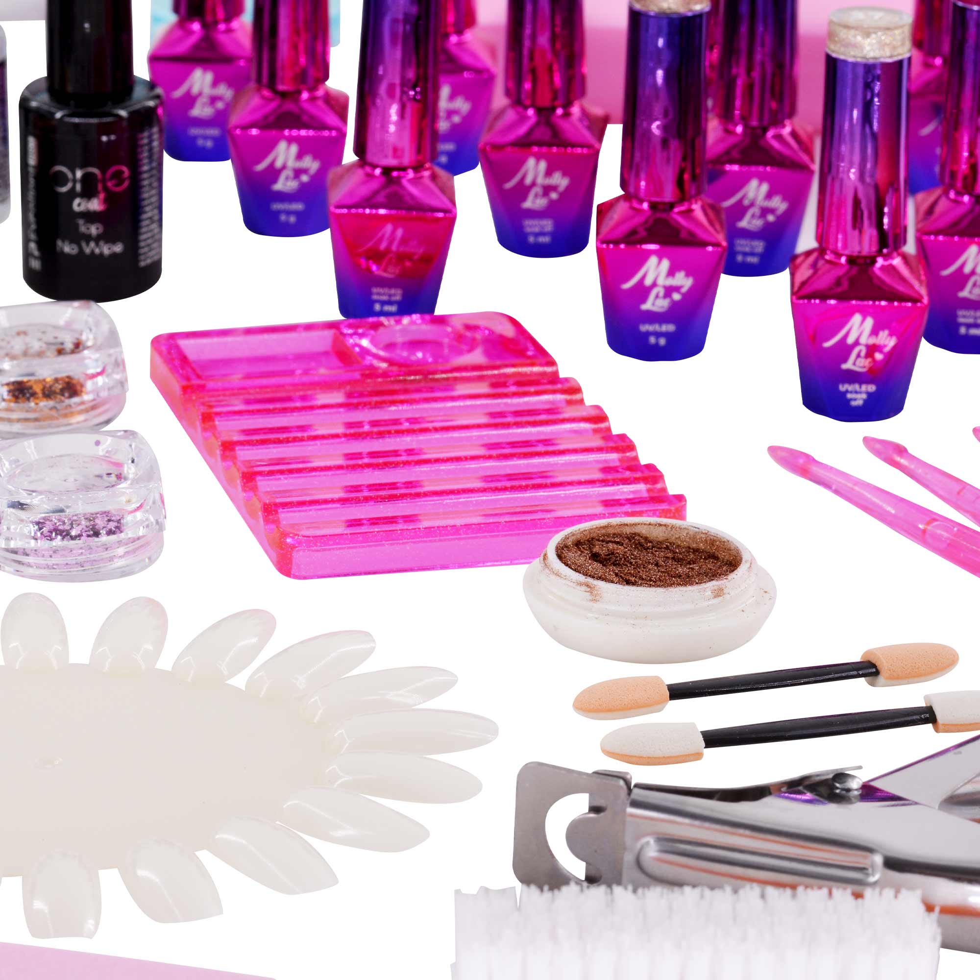 Kit Manucure XXL – Lampe LED 48W, Gel Sans Limage, Vernis & Accessoires – Pose Ongles Professionnelle à Domicile OCIBEL