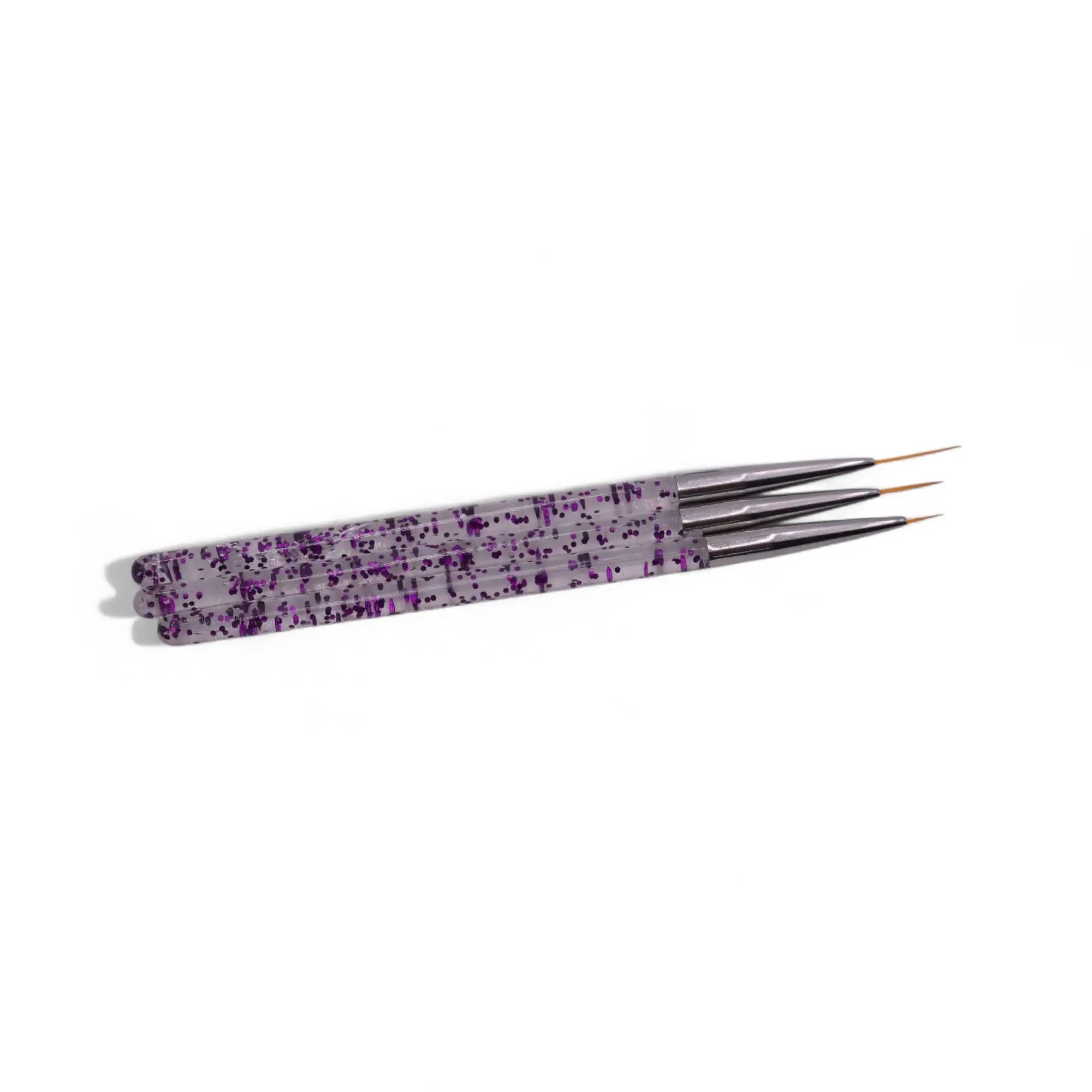 Lot 3 Pinceaux Liner 15mm, 10mm, 4mm - Manche 9cm Plastique OCIBEL