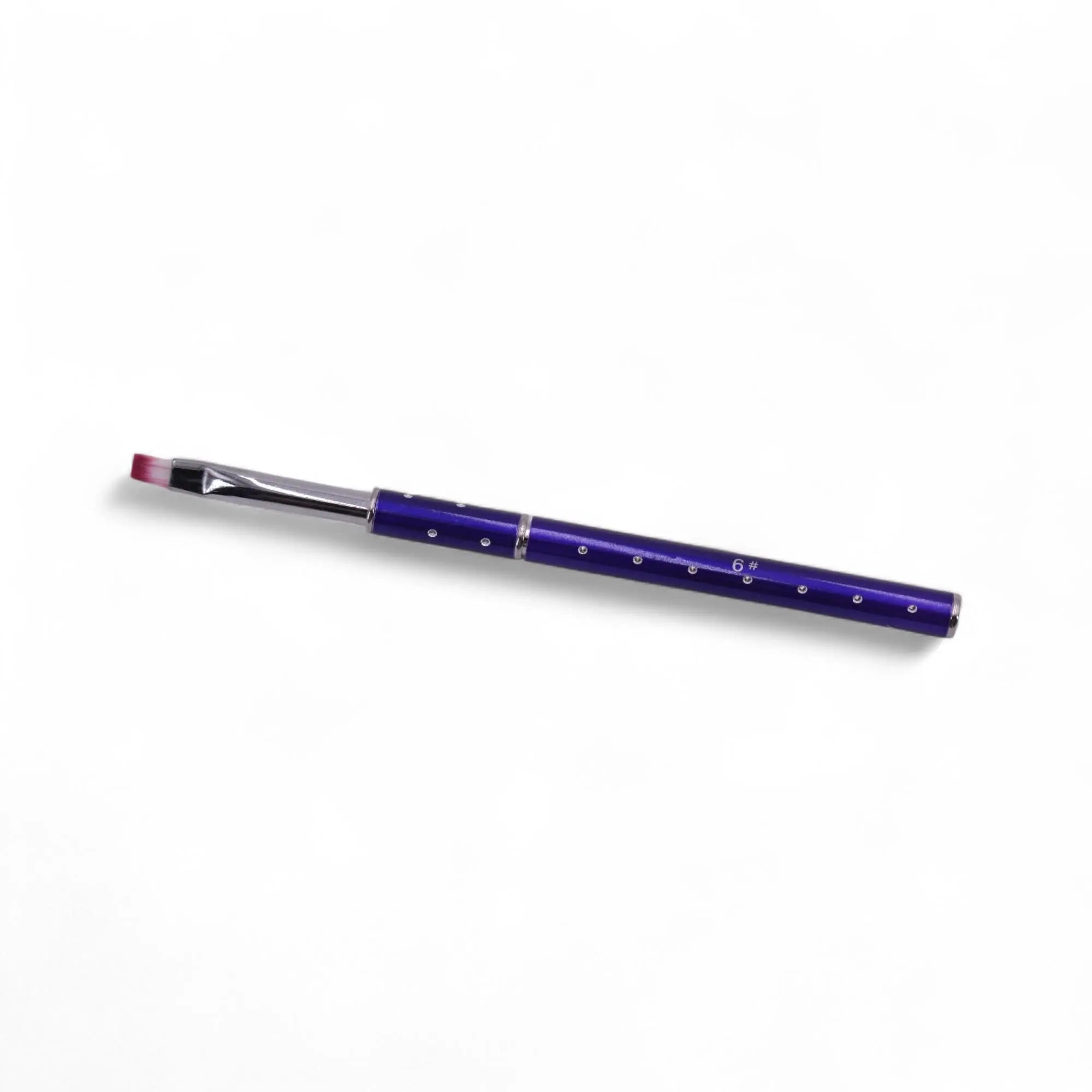 Pinceau Taille 6 Gel Carré – Manche Métal OCIBEL