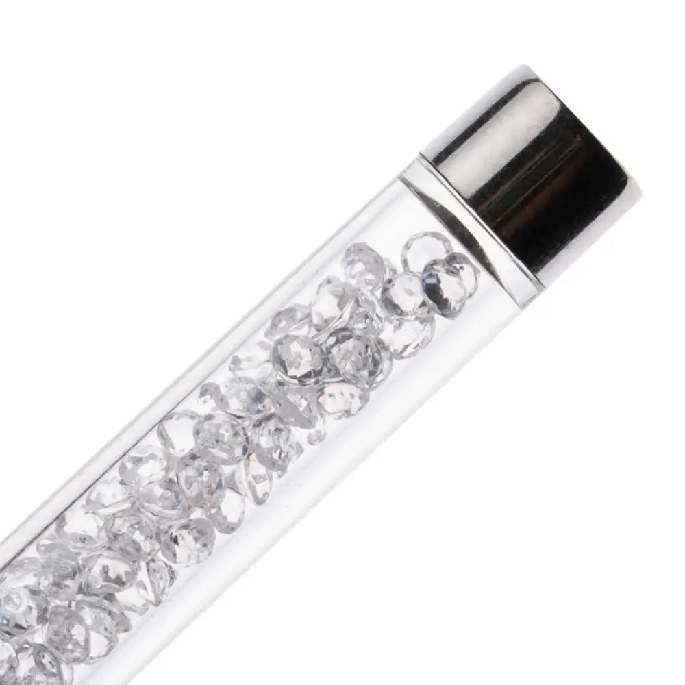 Pinceaux Nail Art Ombré Plat Blanc - Manche Critaux OCIBEL