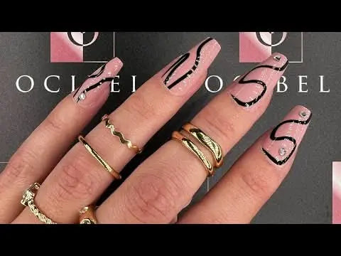 Press On Nails Faux Ongles Réutilisables - Medium Amande Rose OCIBEL